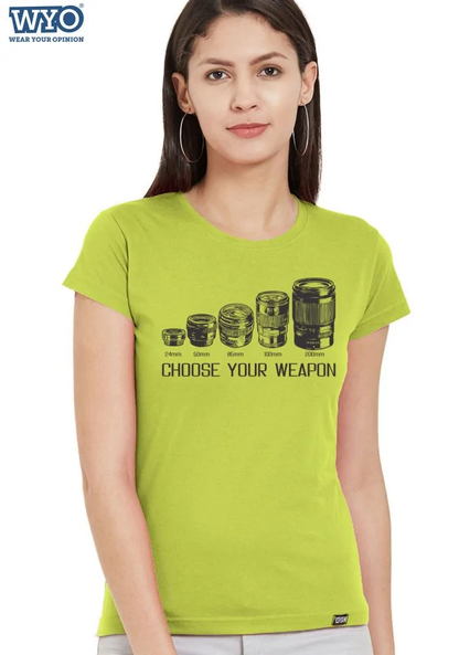 choose-your-weapon-lime-punch-womens-t-shirt_1